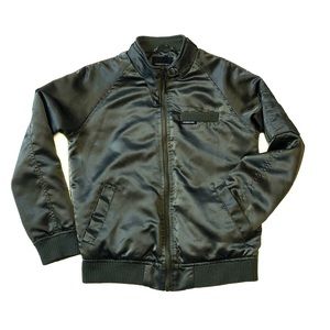 Members Only 10/12 Olive Green Bomber Jacket